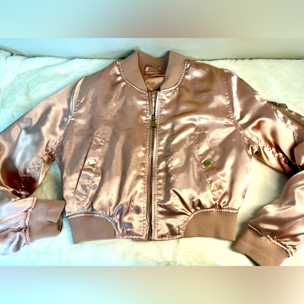 BSSA Australia crop jacket rose gold